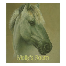 Customizable Horse Art Poster Photo Print