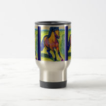Customizable Horse Painting Mugs
