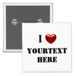 Customizable i heart pin