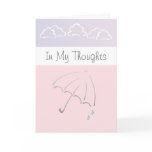 Customizable In My Thoughts Sympathy cards