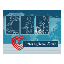 Customizable International Nurses Week  Postcards