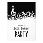 Customizable Jumbled Musical Notes Invitation