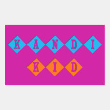 Customizable Kandi Kid Rectangle Sticker