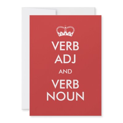 Customizable Keep Calm Invitation Style Cards by oph3lia