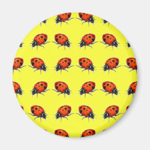 Customizable Ladybugs Fridge Magnets