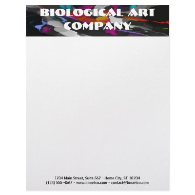 Customizable Letterhead - Biological Art by TakingCareOfBusiness