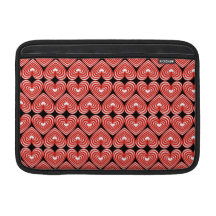 Customizable Lined Hearts MacBook Air Sleeves