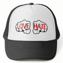 Customizable LOVE HATE Fists