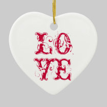 CUSTOMIZABLE LOVE NOTE ornaments