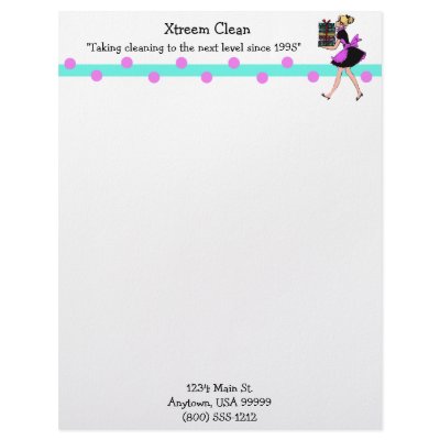 Customizable Maid Service Letterhead by malibuitalian
