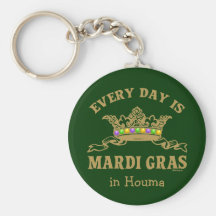 Customizable Mardi Gras Keychain