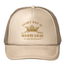 Customizable Mardi Gras Mesh Hats
