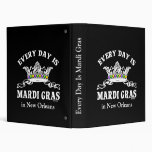 Customizable Mardi Gras Vinyl Binders