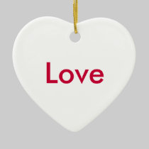 Customizable Message Heart ornaments
