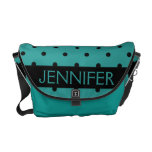 Customizable Messenger Bag Turquoise