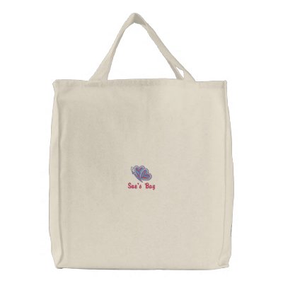 Customizable Mod Butterfly Tote Bag by naturetees