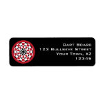 Customizable Mod Dartboard Return Address Labels