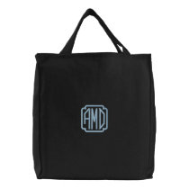 Customizable Monogram Embroidered Initials Bag