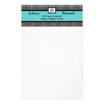 Customizable Monogram Stationary Personalized Stationery