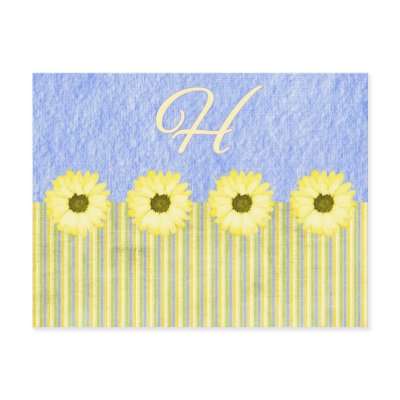 Customizable Monogrammed Spring Cards, Postage Post Card by naturetees