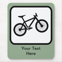 Customizable Mountain Biker Logo Mousepads