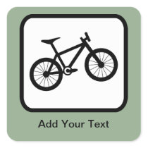 Customizable Mountain Biker Logo Sticker