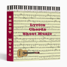 (Customizable) Music 3 Ring Binder