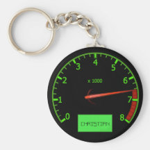 Customizable Name car revs keychains