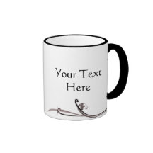 Customizable Neutral Flower Mug