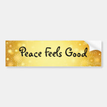 Customizable Peace Stars Bumper Sticker
