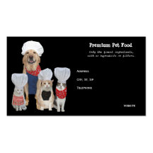 Customizable Pet Food/Treats Business Business Card Template