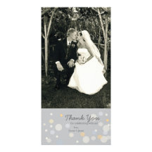 Customizable Photo Card: Champagne Bubbles