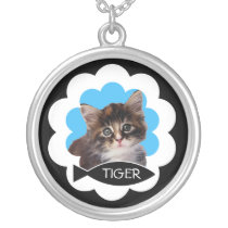 Customizable Photo Cat Necklace necklaces