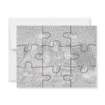 Customizable Photo "ck" Puzzle Card-9 pieces Custom Announcement