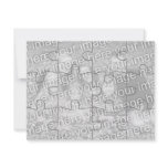 Customizable Photo "Mock" Puzzle Card-12 pieces Personalized Announcement