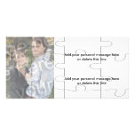 Customizable Photo "Mock" Puzzle Card - 12 pieces Personalized Photo Card
