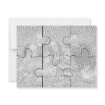 Customizable Photo "Mock" Puzzle Card-6 pieces invitations