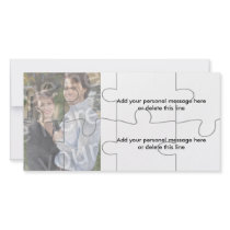 Customizable Photo "Mock" Puzzle Card - 8 pieces Photo Card Template