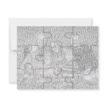 Customizable Photo "Mock" Puzzle Card-9 pieces Invitations