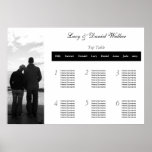 Customizable Photograph Wedding Seating Table Plan Posters