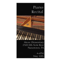 Customizable Piano Photocard Photo Cards