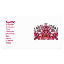 Customizable Pink Celtic Art Business Cards