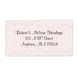 Customizable Pink Classical Bridal Lace Label