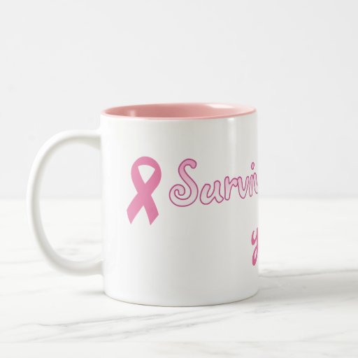 Customizable Pink Ribbon Mug