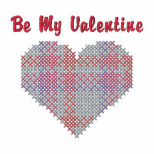 Customizable Plaid Heart Valentine Emb Shirt