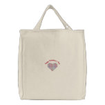 Customizable Plaid Valentine Heart Tote Bag