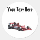 Customizable Plain Race Car Stickers