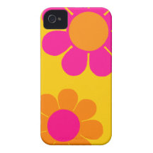 Customizable Pop Flower Power iPhone 4 Case-Mate Case