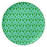 Customizable Pop Peace Party Plate