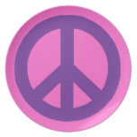 Customizable Pop Peace Party Plates